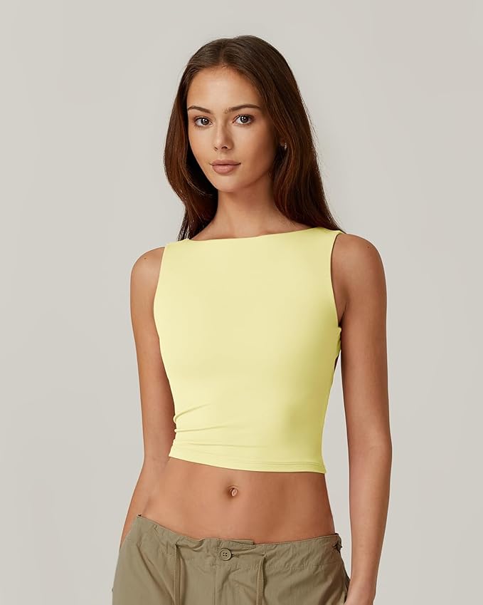OPEN BACK CROP TOP