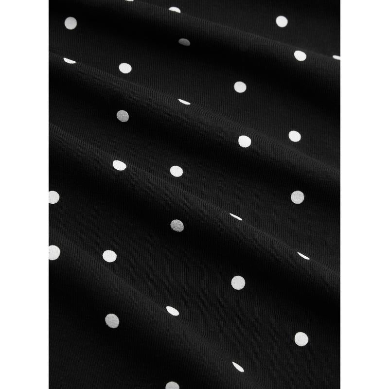 LONG SLEEVE POLKA DRESS
