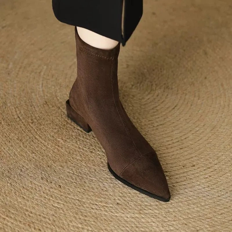 Camille | Elegant Pointed Ankle Boots