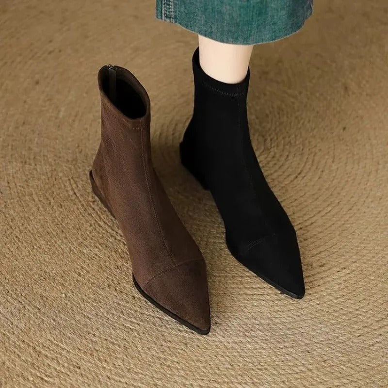 Camille | Elegant Pointed Ankle Boots