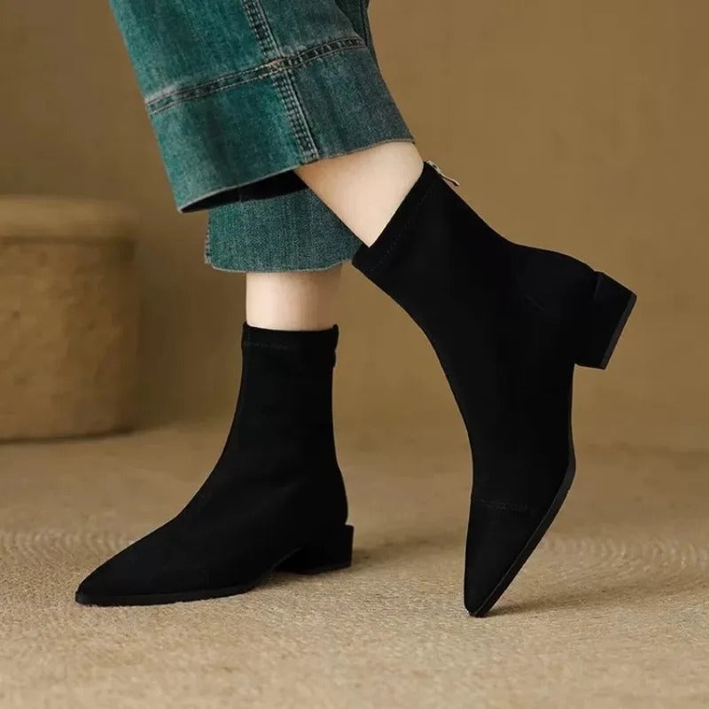 Camille | Elegant Pointed Ankle Boots