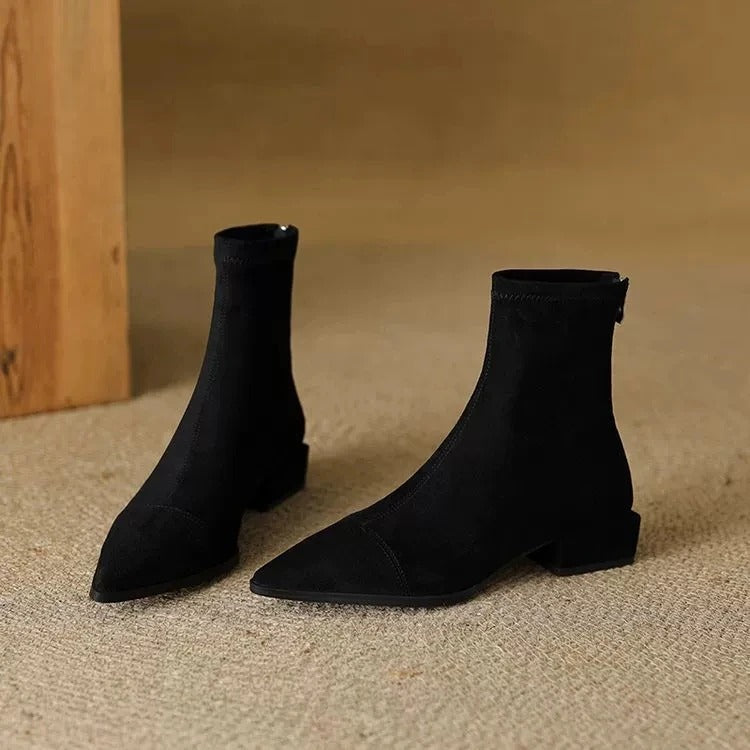 Camille | Elegant Pointed Ankle Boots
