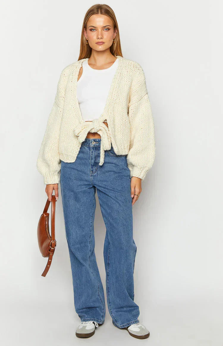 CREAM KNIT CARDIGAN