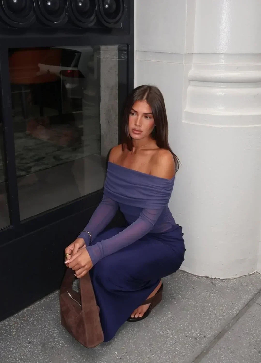 SHEER MAXI DRESS